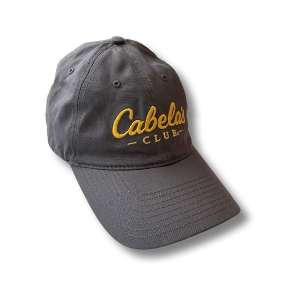 Cabela’s Club Gray/Yellow Strapback Hat • NWOT - Picture 5 of 8